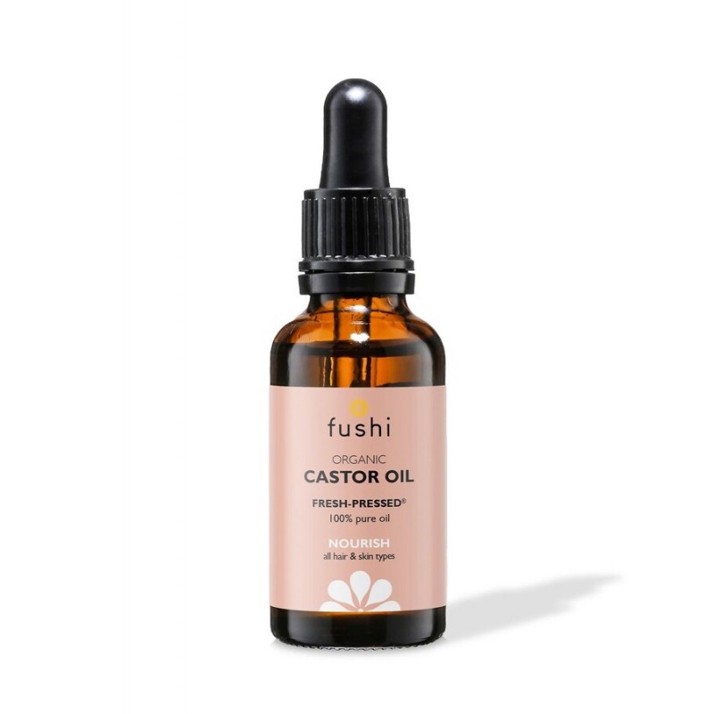 Castor oil, organic, cold pressed, Fushi, 30ml