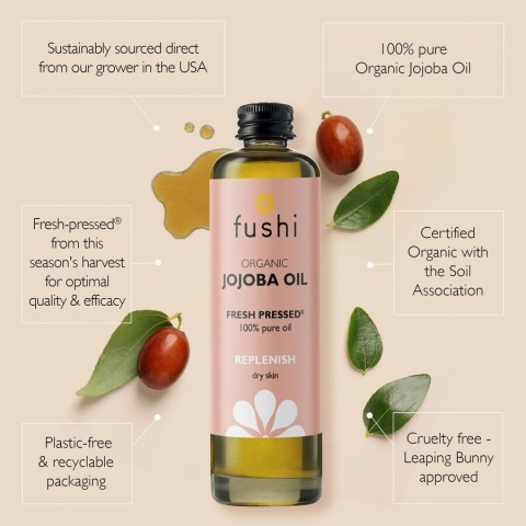 Jojoba oil, organic, Fushi, 100ml