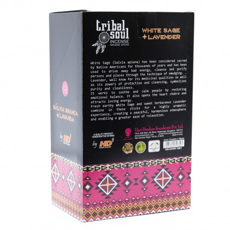 Viirukipulgad White Sage Lavender, Tribal Soul, 15g