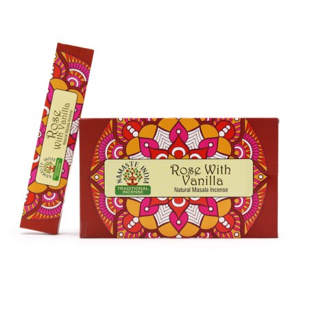 Viirukipulgad Rose Vanilla Mandala Masala, Namaste India, 15g