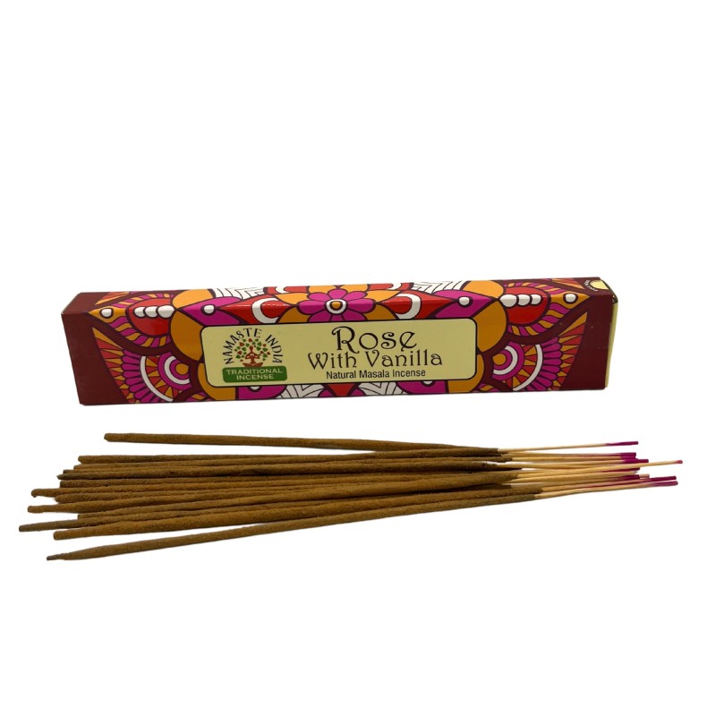 Viirukipulgad Rose Vanilla Mandala Masala, Namaste India, 15g