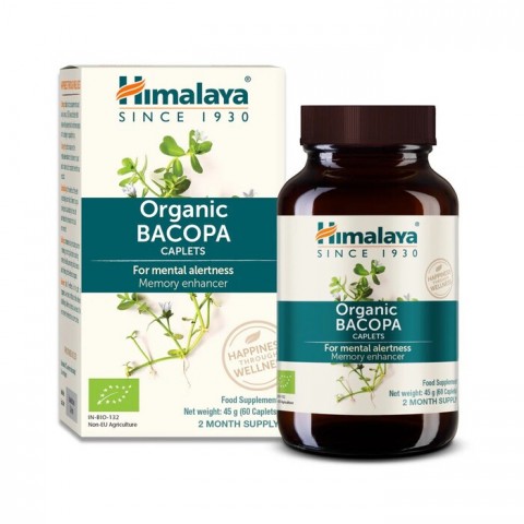 Bacopa Organic, Himalaya, 60 tabletti