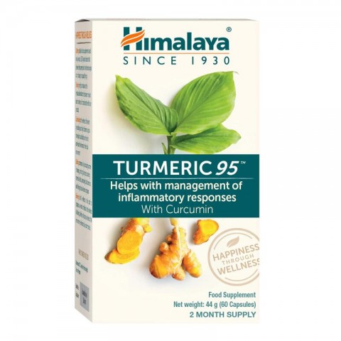 Kurkum Turmeric 95 Organic, Himalaya, 60 kapslit