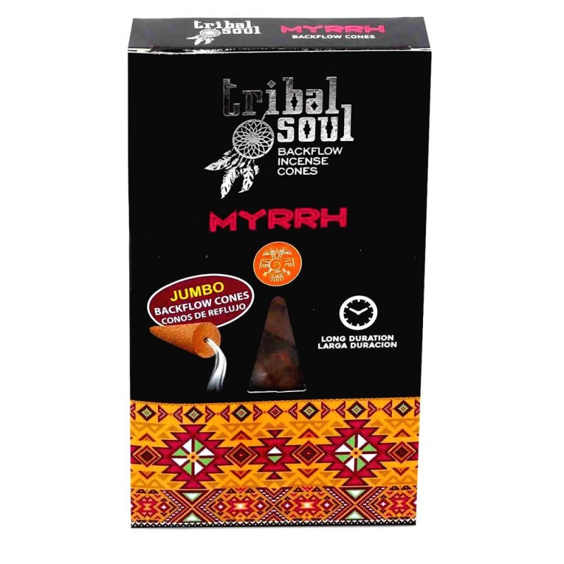 Tagurpidi koonus suitsutus Myrrh, Tribal Soul, 15g