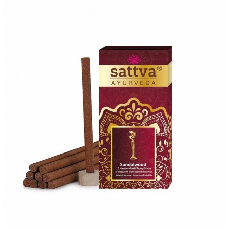 Paksud suitsupulgad Sandlipuu Dhoop, Sattva Ayurveda, 20g