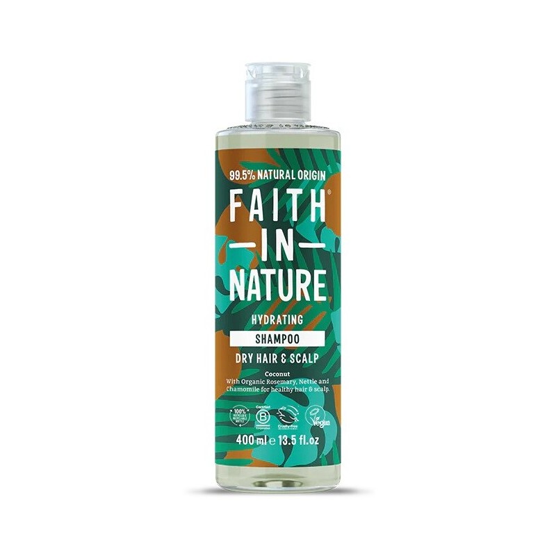 Shampoo with coconut, Faith In Nature, 400ml