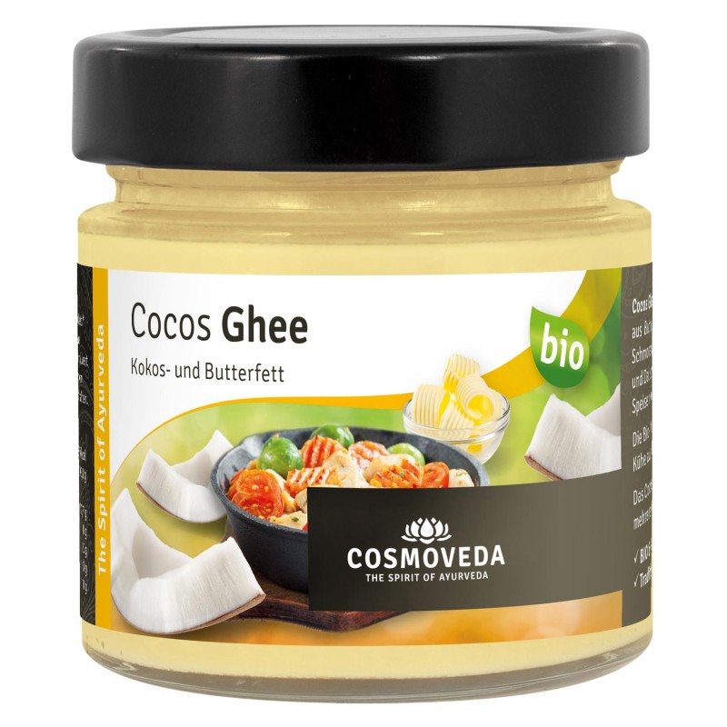 Orgaaniline sulatatud ghee või kookosõliga Ghee, Cosmoveda, 150g