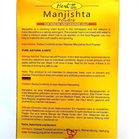 Manjishta Herbal Face Mask, Hesh, 50g