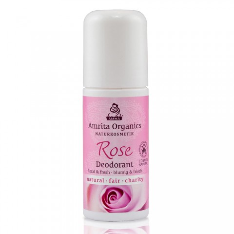 Roll-on body deodorant Rose, Amrita Organics, 50ml