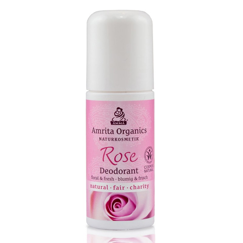 Roll-on keha deodorant Rose, Amrita Organics, 50ml