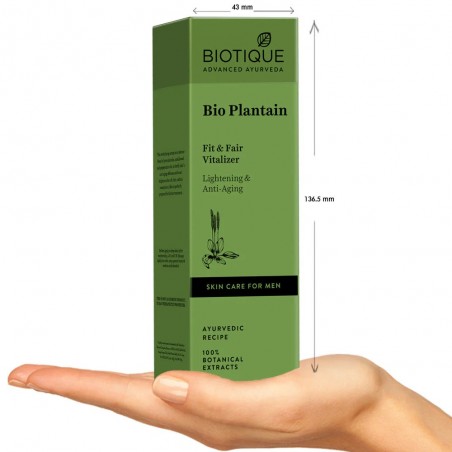 Bio Plantain Renewing Facial Serum for Men, Biotique, 120ml