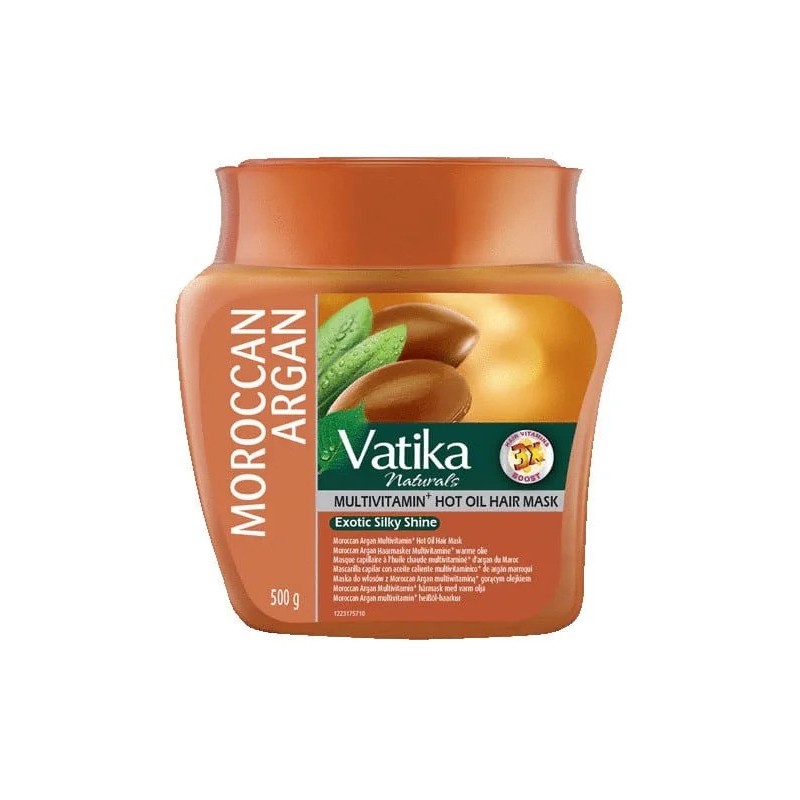 Маска для волос с аргановым маслом, Dabur Vatika, 500 г