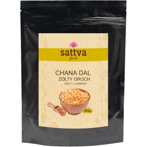 Chana Dal jagatud kikerherned, Sattva Foods, 500g