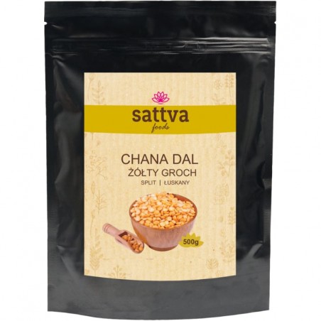 Chana Dal split chickpeas, Sattva Foods, 500g