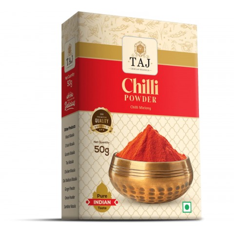 Jahvatatud tšillipipar Chilli Powder, TAJ, 50g