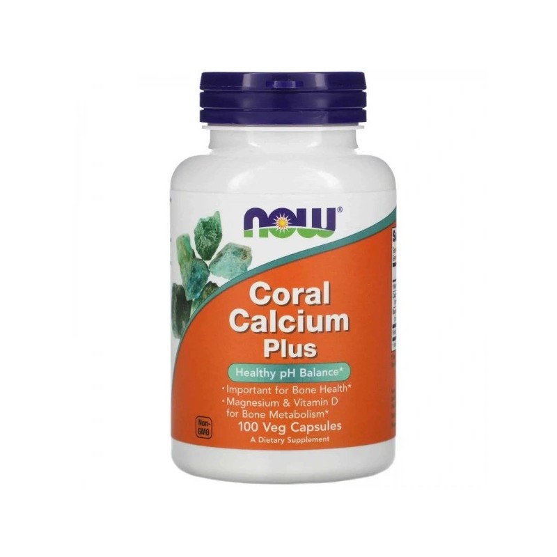 Coral Calcium Plus with Magnesium, NOW, 100 capsules