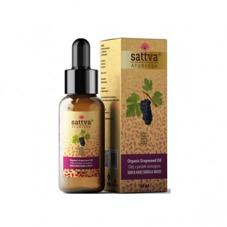 Grape seed oil, Sattva Ayurveda, 50ml