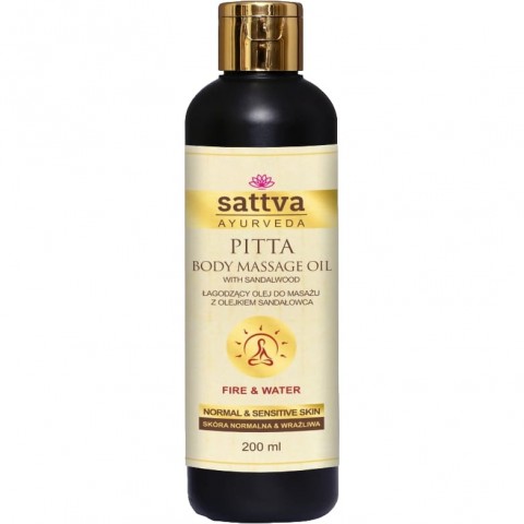 Massaažiõli tundlikule ja probleemsele nahale Pitta, Sattva Ayurveda, 200ml