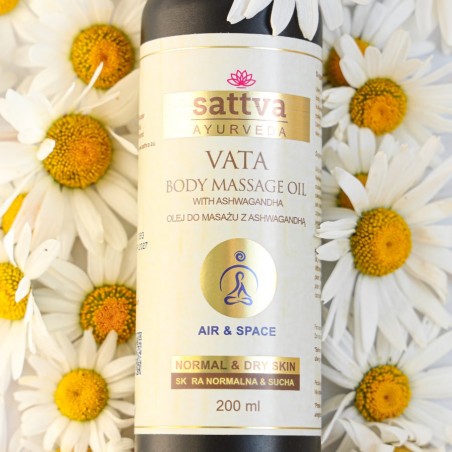 Massaažiõli kuivale ja küpsele nahale Vata, Sattva Ayurveda, 200ml