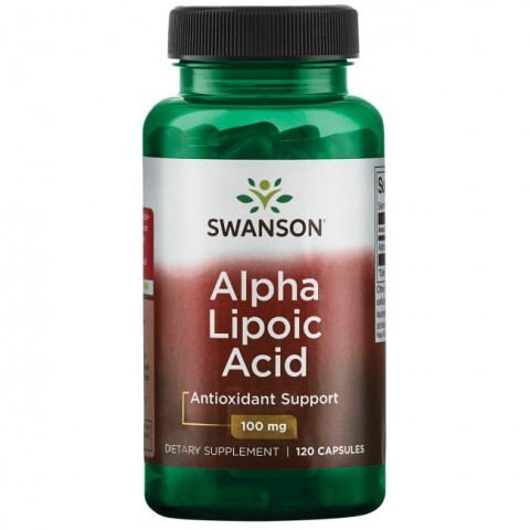 Alfa-lipoehape, Swanson, 100mg, 120 kapslit