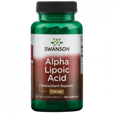 Alfa-lipoehape, Swanson, 100mg, 120 kapslit