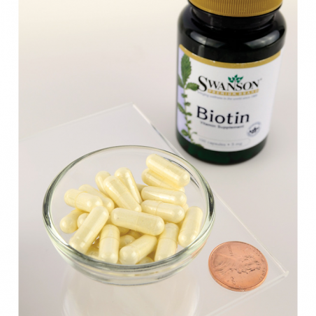 Biotin, Swanson, 5000mcg, 100 capsules