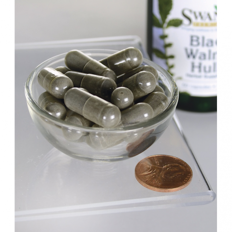 Must pähkel Black Walnut, Swanson, 500mg, 60 kapslit