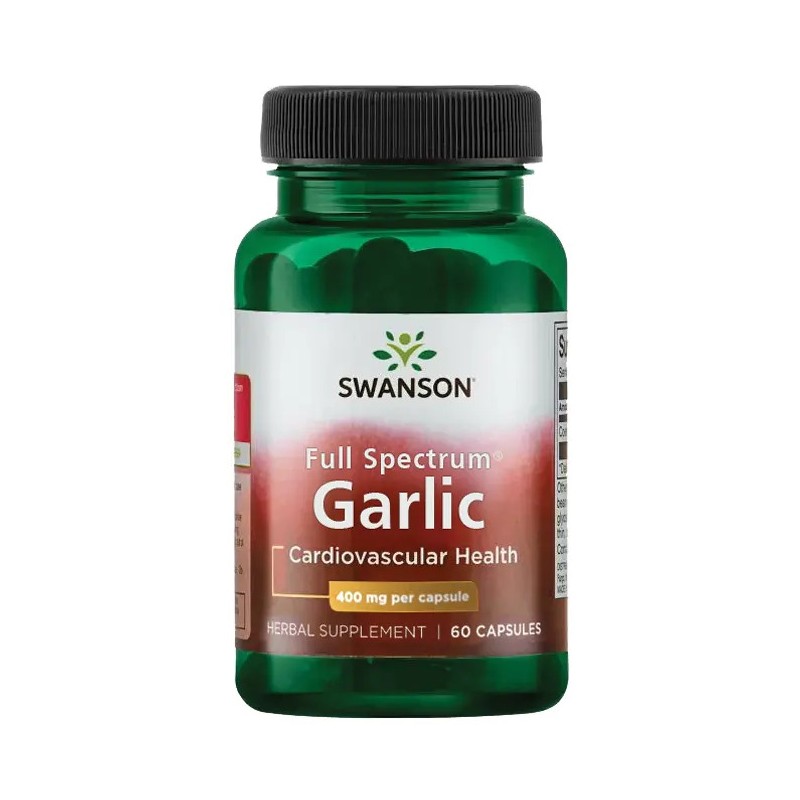 Küüslauk, Swanson, 400mg, 60 kapslit Küüslauk, Swanson, 400mg, 60 kapslit