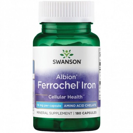 Iron Bisglycinate, Swanson, 18mg, 180 capsules