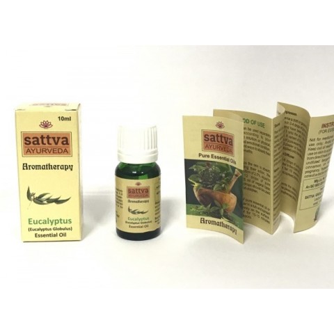 Eukaliptų eterinis aliejus EUCALYPTUS, Sattva Ayurveda, 10ml