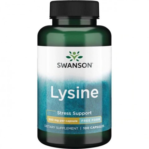 L-Lüsiin Lysine, Swanson, 500mg, 100 kapslit