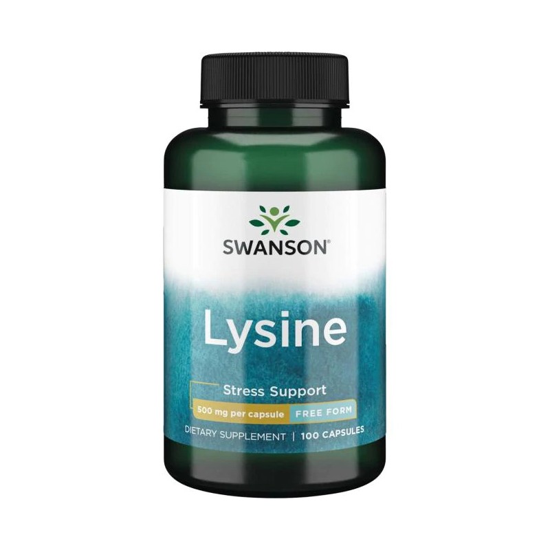 L-Lysine, Swanson, 500mg, 100 capsules L-Lysine, Swanson, 500mg, 100 capsules