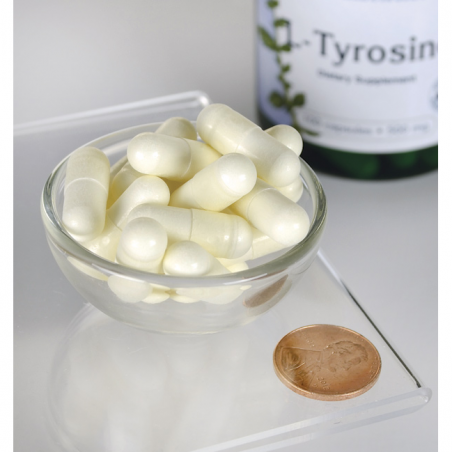 L-Türosiin L-Tyrosine, Swanson, 500mg, 100 kapslit