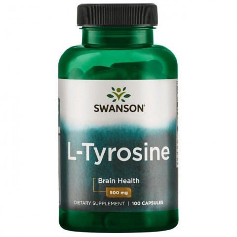 L-тирозин, Swanson, 500 мг, 100 капсул