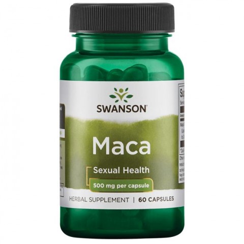 Maca, Swanson, 500mg, 60 kapslit