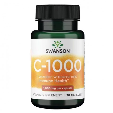 C-vitamiin puugiekstraktiga, Swanson, 1000mg, 30 kapslit