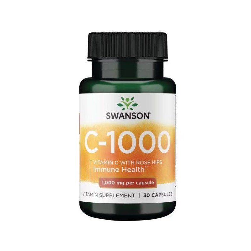 C-vitamiin puugiekstraktiga, Swanson, 1000mg, 30 kapslit C-vitamiin puugiekstraktiga, Swanson, 1000mg, 30 kapslit