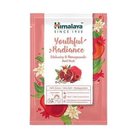 Nooruslik sära Edelweiss ja granaatõuna lehtmask, Himalaya, 30ml