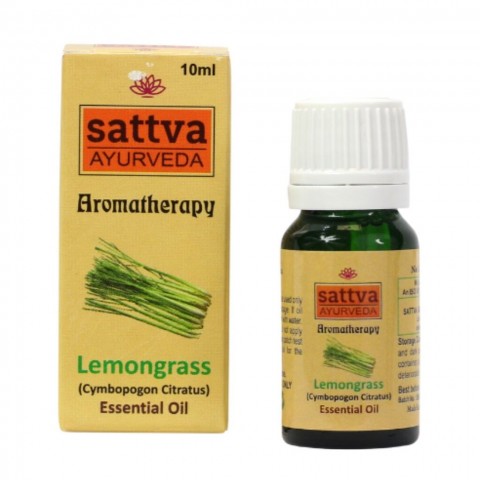 Sidrunheina eeterlik õli Lemongrass, Sattva Ayurveda, 10ml