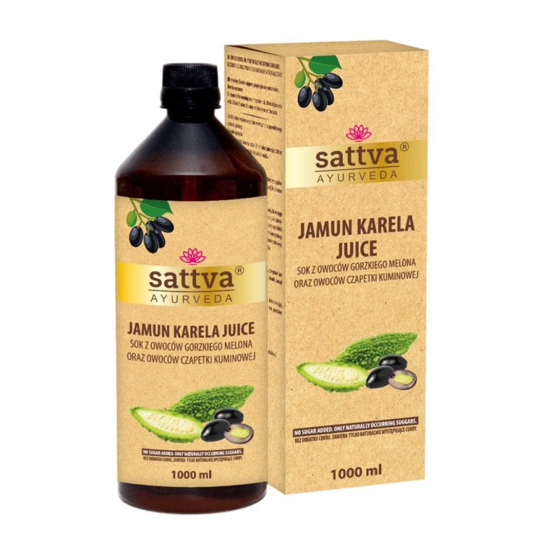 Jamun ja Karela mahl, Sattva Ayurveda, 1l