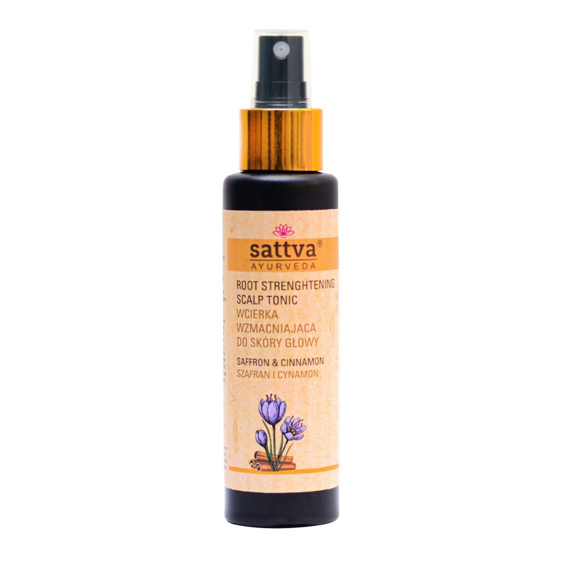 Hair and scalp tonic Cinnamon&Saffron, Sattva Ayurveda, 100ml