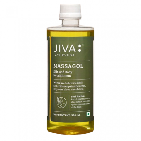 Аюрведическое масло для массажа тела, Jiva Ayurveda, 500мл