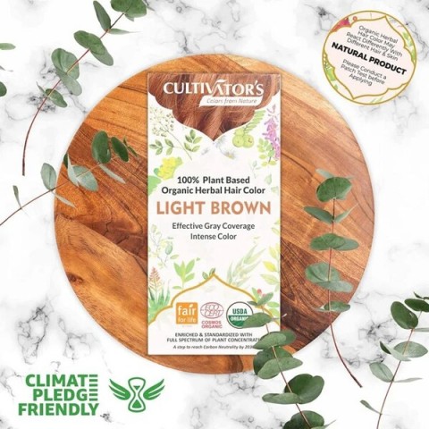 Taimne helepruun juuksevärv Light Brown, Cultivator's, 100g