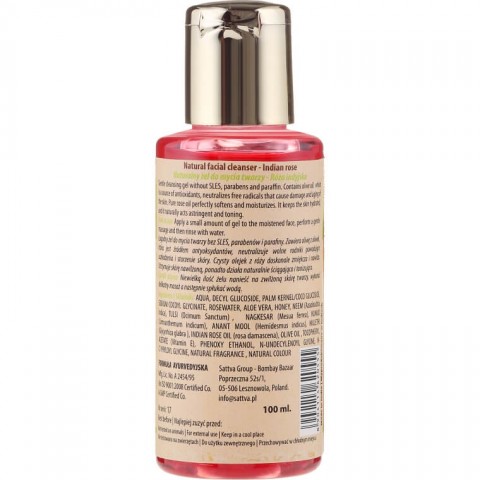 Näopuhastusvahend India roosiga Indian Rose, Sattva Ayurveda, 100ml