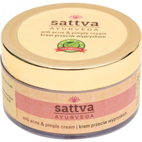 Aknevastane näokreem Anti Acne ja Pimple, Sattva Ayurveda, 50g