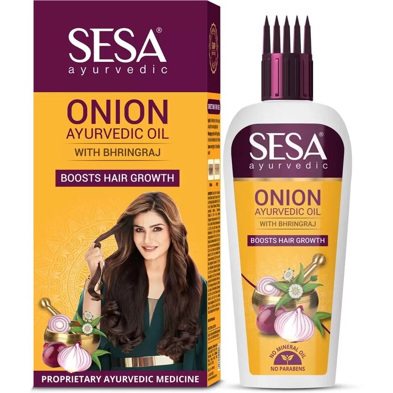 Ayurveda juukseõli küüslauguõli ja Bhringraj'ga, Sesa, 50ml Ayurveda juukseõli küüslauguõli ja Bhringraj'ga, Sesa, 50ml