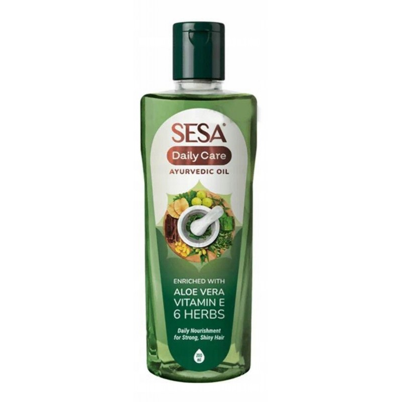 Ayurvedic hair oil with aloe vera and vitamin E for daily care, Sesa, 100ml Ayurvedic hair oil with aloe vera and vitamin E for daily care, Sesa, 100ml