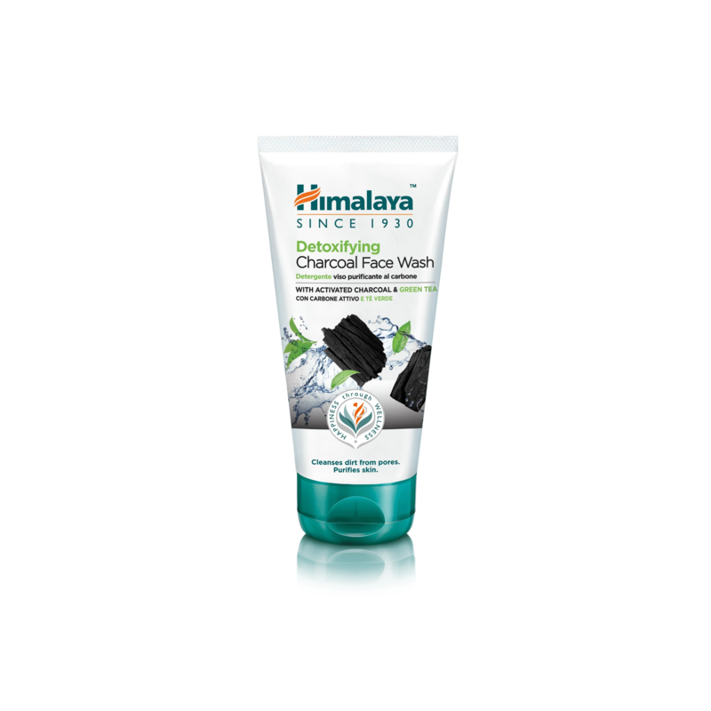 Detoxifying facial wash gel with activated charcoal and green tea, Himalaya, 150ml