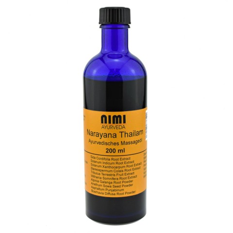 Lõõgastav kehamassaažiõli Narayana Thailam, Nimi Ayurveda, 200 ml