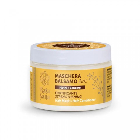 Tugevdav juuste 2-in-1 mask-konditsioneer koos lambaläätse ja ingveriga, Rasayana Biocosmesi, 150ml